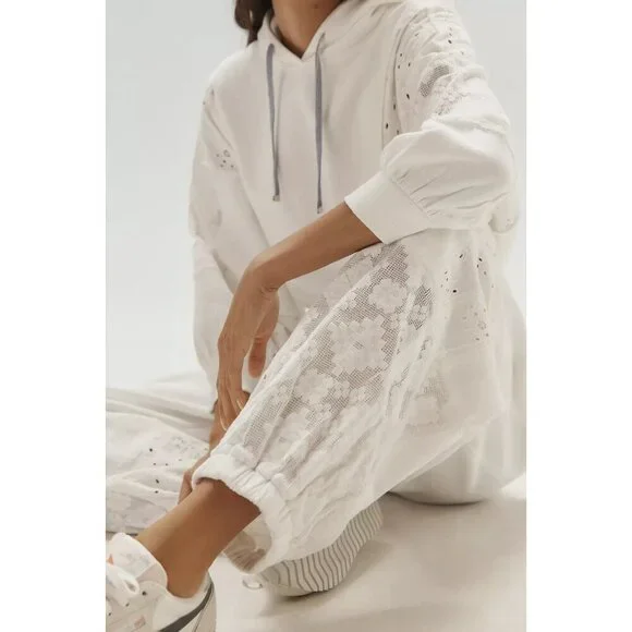 Daily Practice Rhythmic Lace Mesh Sweatpants M - Picture 4 of 4